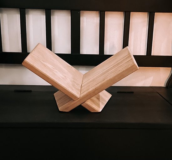 Support de livre en bois de chêne Support de livre de cuisine de