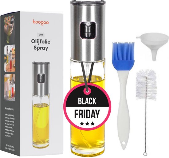 RVS Olijfolie Sprayer extreme deluxe - Olijfolie Fles Verstuiver voor Keuken - Oliespray - Oliefles - BBQ Accesoires - Olie Pomp Bakspray - Cooking Spray RVS Olijfolie Sprayer extreme deluxe - Olijfolie Fles Verstuiver voor Keuken - Oliespray - Oliefles - BBQ Accesoires - Olie Pomp Bakspray - Cooking Spray