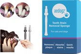 Aedogz Tandsteen Verwijder Spons Hond & Kat - verwijdert tandsteen, aanslag en vlekken - verfrist de adem voorkomt tandvleesproblemen.