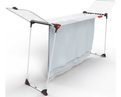 Vileda Infinity Flex Droogrek - Tafel Droogrek - 30 m drooglengte - Telescopisch uittrekbaar centraal plateau - Hoge vleugels
