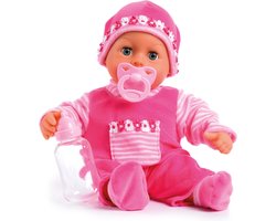 Bayer Design - Babypop First Words Baby 38 cm in roze