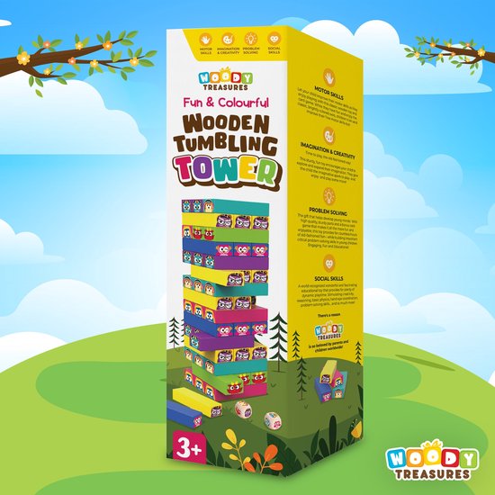 Afbeelding van het spel Woody Treasures - Houten tuimeltoren