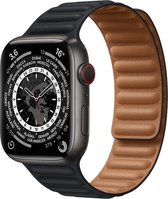 Apple Watch Series 7 - Edition - Space Black Titanium - Zwart - GPS + Cellular - 45 mm - Midnight Leder Link Band