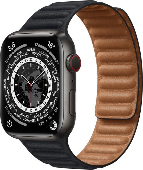 Apple Watch Series 7 - Edition - Space Black Titanium - Zwart - GPS +  Cellular - 45 mm... | bol