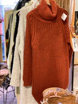 Fijn gebreide Trui - Dames Sweater - One size - Pasvorm maat 38-44 - Terracotta