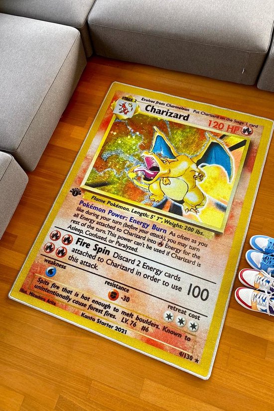 Afbeelding van het spel Pokémon Base Set First Edition Charizard mat