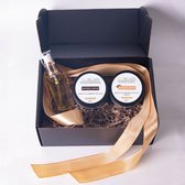 MOCCA RELAX CARE BOX | Arganolie 30ml + Koffiescrub 150g + Chocoladescrub 150g = Voordeel Pakkt | Sensationele gezichtsverzorging geschenkset | Giftset | Giftbox | Geschenkset | Verjaardag Ca