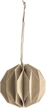 Storefactory kerst ornament beige - KerstaccessoiresKerstornamenten - papier - Ø 7 centimeter x 8 centimeter