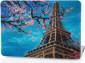 CoverMore MacBook Pro 13 Inch 2020 Case - Hardcover Hardcase Shock Proof Hoes A2251/A2289 Cover - Blossoms Eiffel