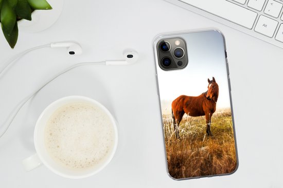 Convient pour iPhone 12 Pro Max - Cheval - Pâturage - Australie - Étui de téléphone en Siliconen