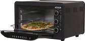 Swiss Pro+ elektrische Oven 1500W - voor al je ovenschotels  pizza's - taarten en meer - inhoud oven 35 liter - makkelijk schoon te maken - inclusief 2 gecoate aluminium bakplaten - dubbele glazen ovendeur met roestvrijstalen handgreep