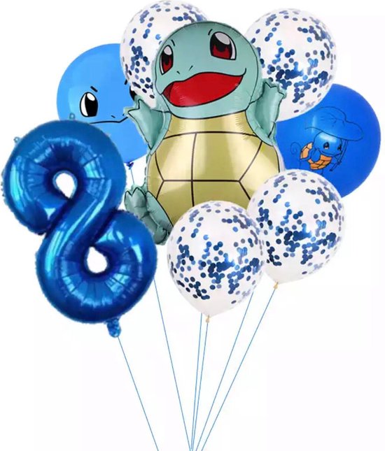 Pokemon Ballon, Squirtle, Kinderballon, Folieballon, Pokémon nummer 8