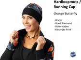 Feelj Hardloop Muts - Running Cap Orange Butterfly - One Size