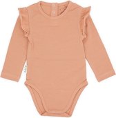 CuteLY - Baby -  Ruffle Romper - Rust Pink/Rose