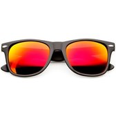 Wayfarer zonnebril spiegelglazen - Oranje Gepolariseerd