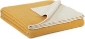 Most - Omkeerbare wollen deken Misted Yellow - 200 x 220 cm - geel-wit