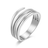 Twice As Nice Ring in zilver, 5 rijen 58