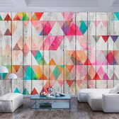Zelfklevend fotobehang - Regenboog Driehoekjes, Premium print