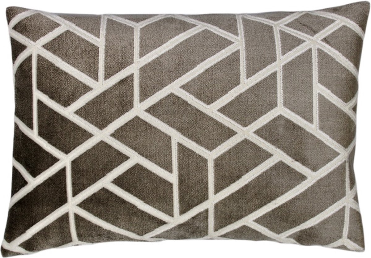 Raaf sierkussen-hoes Brick bruin 35x50 cm