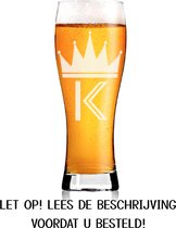 BIERGLAS GRAVEREN MET NAAM TEKST OF LOGO | lang bierglas