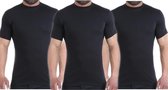 Embrator 3-stuks mannen T-shirt zwart maat M