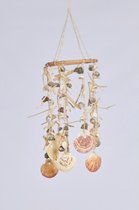 Woondecoratie - garland shells ø35x15cm - natural - 35x15x