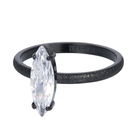 iXXXi jewelry vulring Holly zwart - Maat 20 (gewone ringmaat 22)