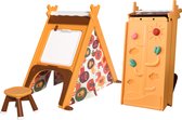 Merax Kinder Speeltent - Opvouwbaar Speelhuisje voor Jongens en Meisjes - Kinderhuis voor Binnen of Buiten
