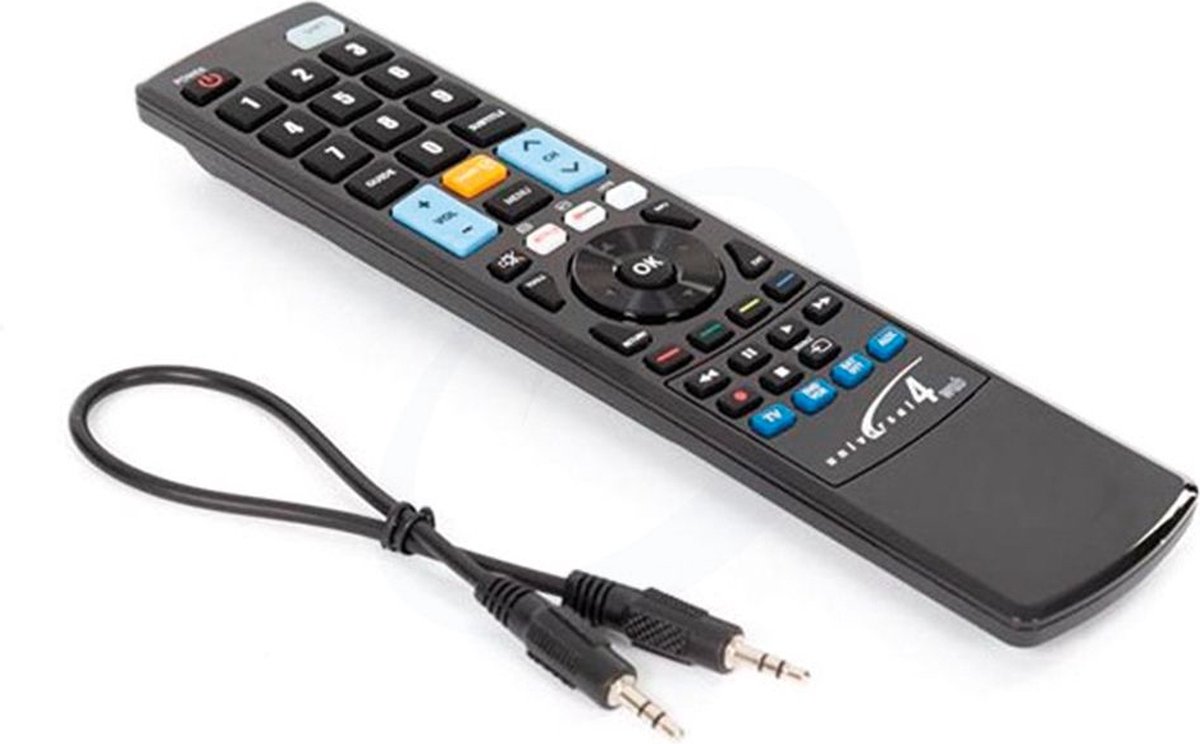 Programmeerbare universele afstandsbediening 4-in-1 voor TV - SAT - DTT -  DVD en HiFi | bol.com