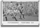 Walljar - Feyenoord - Fortuna 54 '67 II - Muurdecoratie - Plexiglas schilderij