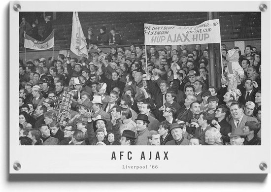 Walljar - AFC Ajax supporters '66 - Muurdecoratie - Acrylglas schilderij - 40 x 60 cm