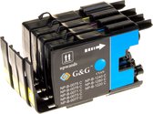 G&G Brother LC-1240VALBP XL - Huismerk Inktcartridge - Zwart / Cyaan / Magenta / Geel