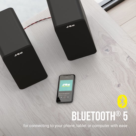 JAM Boekenplank Speakers - Bluetooth Luidsprekers 4 Inch - Stereo Paar - Zwart - Jam
