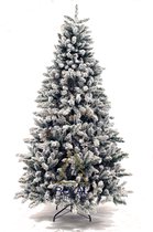 Royal Christmas - Sneeuw Kunstkerstboom - Flock Deluxe -  250 LED Lampjes - PVC - 150 cm - 606 Takken