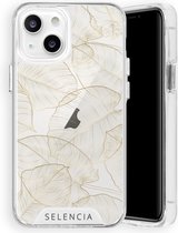 Selencia Zarya Fashion Extra Beschermende Backcover iPhone 13 Mini hoesje - Gold Botanic