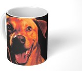 Mok - Koffiemok - Hond - Huisdieren - Portret - Mokken - 350 ML - Beker - Koffiemokken - Theemok