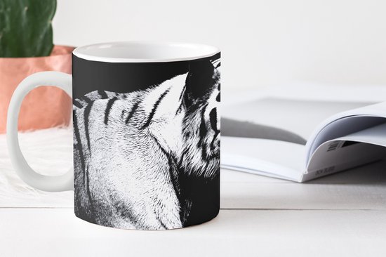 Mug - Tasse à Café - Tigre - Animaux Sauvages - Léger - Mugs - 350 ML - Tasse - Tasses à Café - Tasse à Thé - Décoration Sinterklaas - Cadeaux pour Enfants - Cadeaux Chaussures Sinterklaas