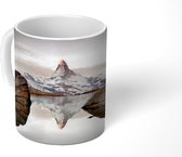 Mok - Uitzicht vanaf de Stellisee op de Matterhorn in Zwitserland - 350 ML - Beker