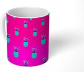 Mok - Ananas - Kunst - Psychedelisch - 350 ML - Beker