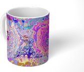 Mok - Kunst - Vormen - Kleur - Psychedelisch - 350 ML - Beker