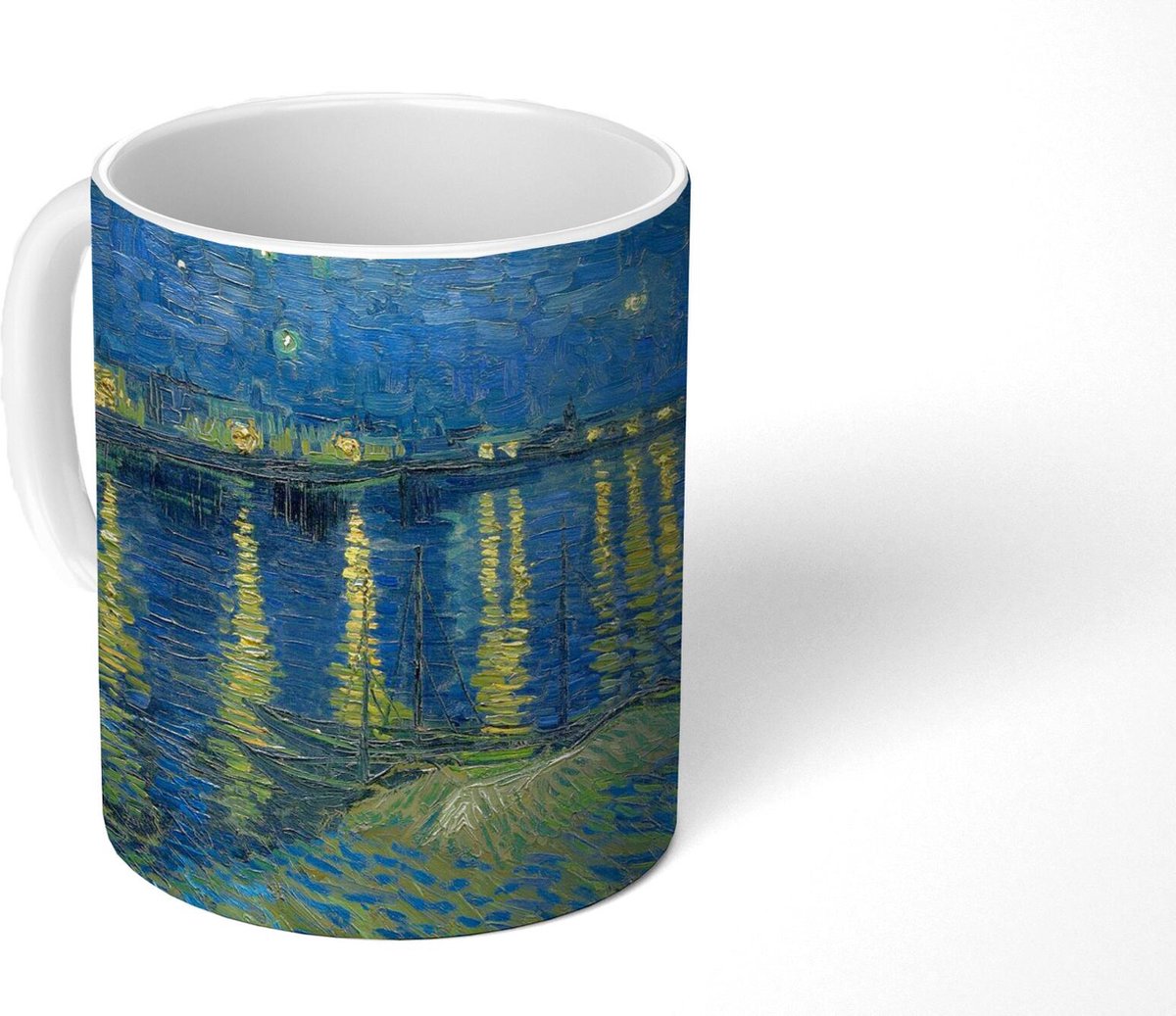 Mok - Koffiemok - De Sterrennacht - Vincent van Gogh - Mokken - 350 ML - Beker - Koffiemokken - Theemok