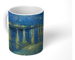 Mok - Koffiemok - De Sterrennacht - Vincent van Gogh - Mokken - 350 ML - Beker - Koffiemokken - Theemok - Goedkope kadootjes