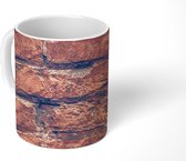 Mok - vintage muur met details - 350 ML - Beker