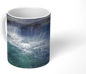Mok - IJsland - Watervallen - Blauw - 350 ML - Beker