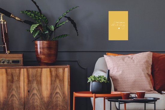 Affiche Citations - Proverbes - Le soleil brille - 20x30 cm