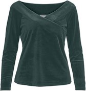 Vila Trui Vioelle Off Shoulder L/s Top 14067736 Darkest Spruce Dames Maat - M