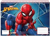 Spider-man Schetsboek Junior A4 Papier Blauw 30 Vellen