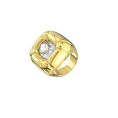 Swarovski Dames Ring Metaal - Goudkleurig - 18.00 mm / maat 57