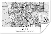Poster Kaart - Oss - Nederland - 90x60 cm