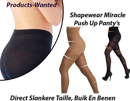 Lot de 2 Collants Push -up Miracle Shapewear -Taille M
